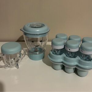 Kids Blue Bear-Themed Snack Set